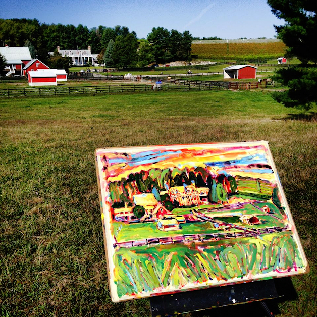 Brenda J. Clark Gallery - Paintings: Black Star Farms... A Grand View